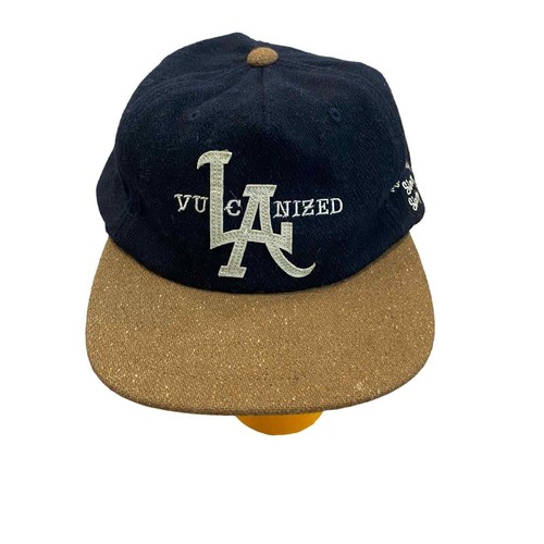 VANS Vulcanized LA Black Wool Starter Snapback Hat Cap OSFA