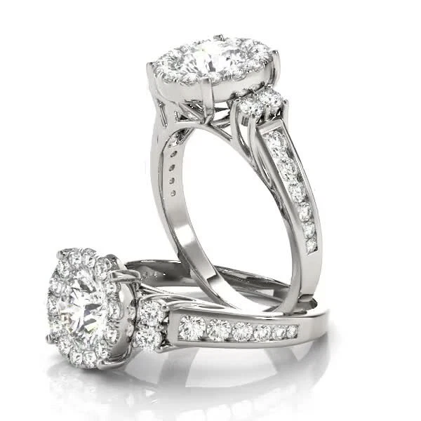 1.65 Ct Round Cut Lab Created Diamond Engagement Ring 14K White Gold Size 7 - Image 3 of 4