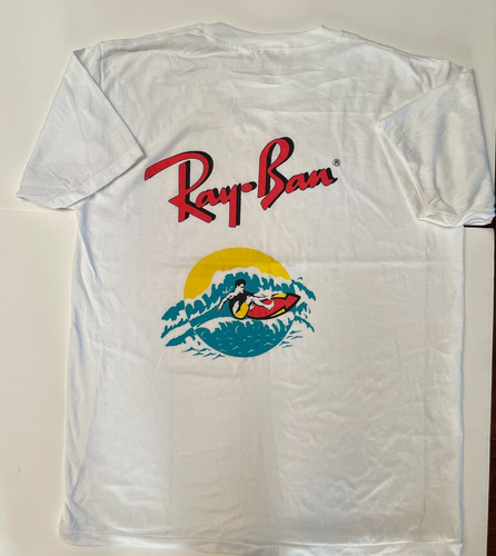 Vintage Ray Ban Sunglasses T-Shirt - XL Unisex. Surfer Logo Brand New Old  Stock | eBay