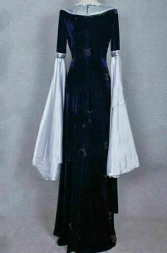 The Lord of the Rings Cosplay Arwen Costume Gown Lady Blue Dress:A - 第 4/14 張圖片