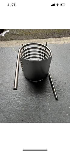 STAINLESS STEEL COIL FOR HOT TUB COMPLETE WITH 2 METRES OF HOSE - Picture 4 of 8