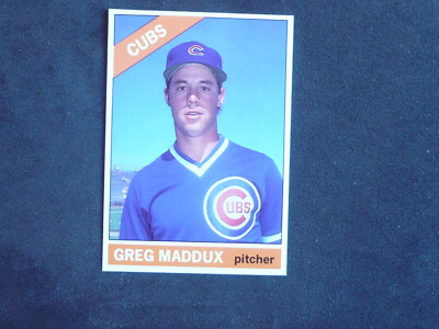 rare cubs baseball cards Greg Maddux Chicago Cubs #25 1991 Baseball Cards Magazine RARE Oddball