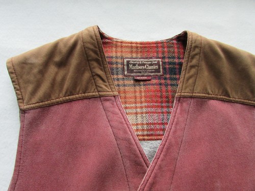 Gilet Smanicato Marlboro Classic Vintage M Made Italy 90's Felpa Coton Cowboy-B2 - Foto 2 di 11