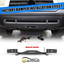For 2007-2013 Toyota Tundra Textured Steel Front Hidden Winch Mounting Plate