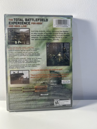 Tom Clancy's GHOST RECON Original XBox Factory Sealed New - Picture 2 of 4