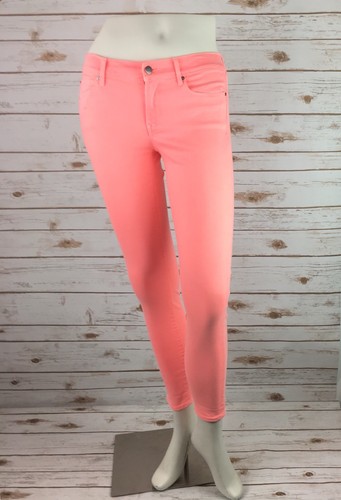 Gap 1969 Legging Jeans Damen 25/0 Neon Pink Flat Front Stretch 5 Pocket Skinny