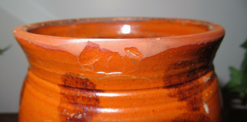 Greg Shooner 1996 American Redware Pottery Lidded Jar Inscribed & Dated - Picture 7 of 12