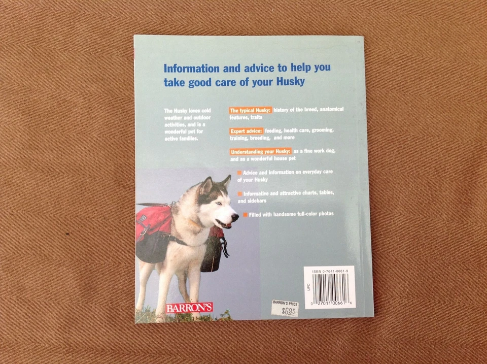 Complete Pet Owner's Manuals Ser.: Huskies by Katharina Schlegl-Kofler (1998, Tr Foto 2 de 3