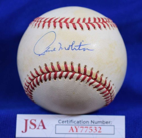 Paul Molitor JSA COA Signed American League Autographed Baseball