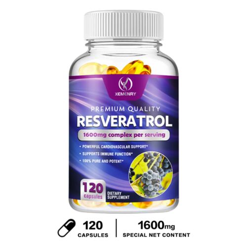 120pcs 1600mg Resveratrol Capsules - Quercetin - Anti Aging, Support - Picture 9 of 12
