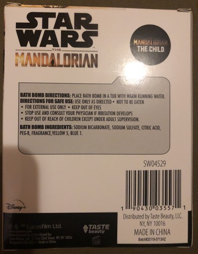 STAR WARS Mandalorian The Child BABY YODA Scented Bath Bomb SURPRISE INSIDE Gift - 第 3/4 張圖片