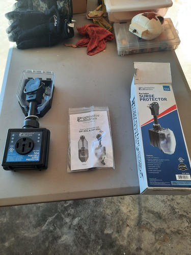 Progressive Industries RV Surge Protector 50 Amp, Portable with Cover, SSP-50XL