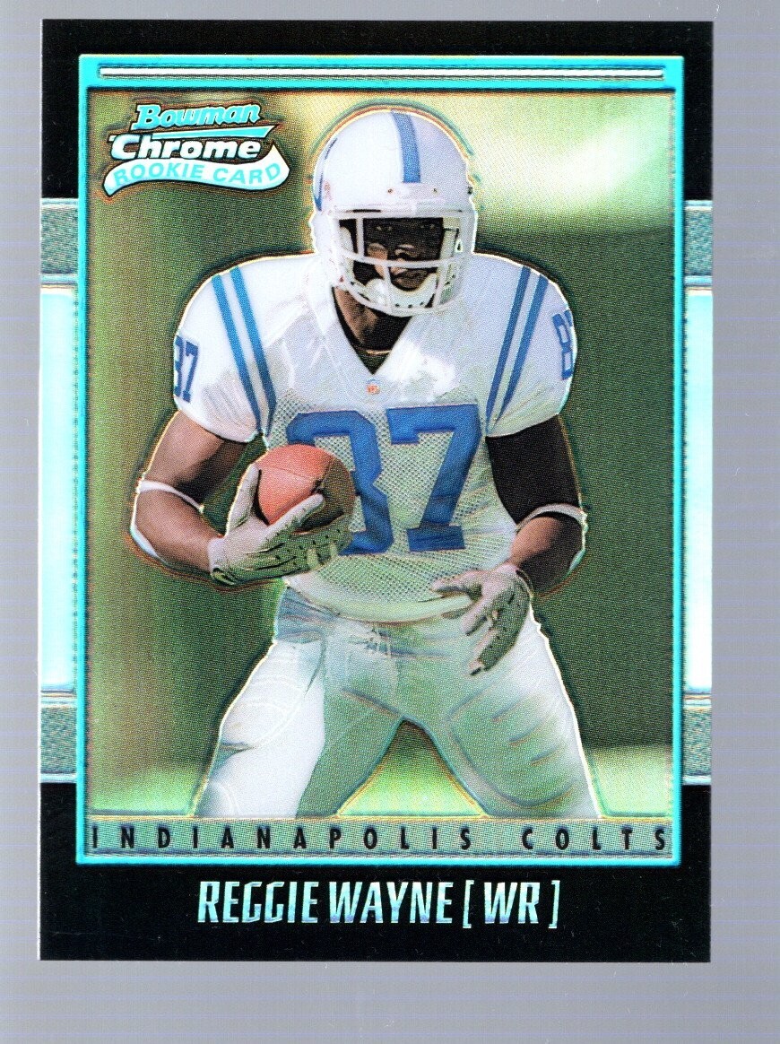 Reggie Wayne 2001 Bowman Chrome #189 Refractor 0330/1999 RC