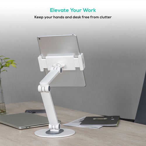 TSTD01 UNIVERSAL IPAD TAB STAND WHITE - Picture 4 of 7