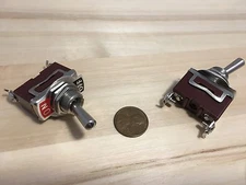 2 Pieces On/Off  SPST Metal Toggle Switch AC 1250v car 15A dc 12v 1/2” hole