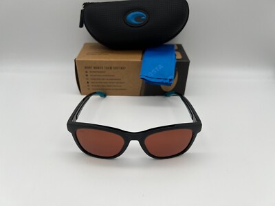 NEW Costa Del Mar ALETA Polarized Sunglasses Black / Copper 580P
