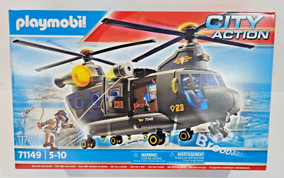 Playmobil Toy Playmobil Tactical Unit Playmobil City Helicopter