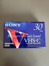 1 Sony VHS-C 30 min Blank Camcorder Video Tape New Sealed minute videocassette
