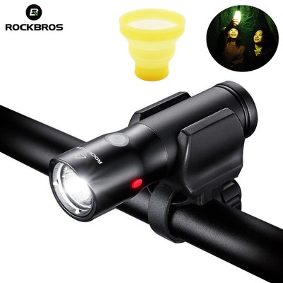 RockBros Waterproof Bike Bicycle Light Cycling Headlight Flashlight USB Night