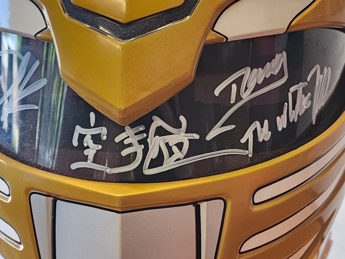 Jason David Frank Autograph Signed White Ranger Lightning