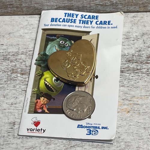 Disney Pixar Monsters Inc 3D Anstecknadel Gold 1x1" Sorte The Children's Charity - Bild 1 von 8