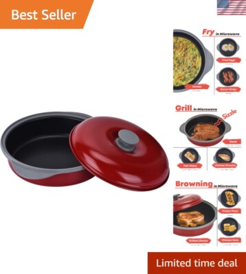 Microwave Cooking Made Easy: Multipurpose Frying Pan & Grill for Perfect Meals