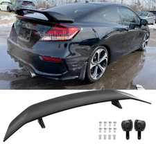 46 Glossy Black Rear Trunk Spoiler Wing Gt Racing For Honda Civic 2-door Coupe
