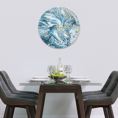 Premier Range Glass Wall Clock in "Various Designs" - Picture 32 of 97