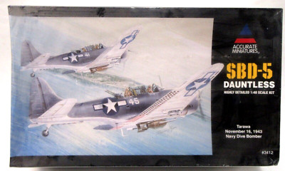 Accurate Miniatures #3412 1943 Tarawa SBD-5 DAUNTLESS 1:48 model kit SEALED