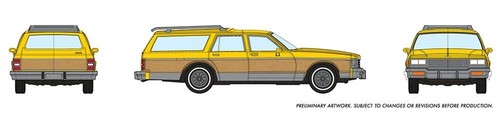Rapido 800004 HO Chevrolet Caprice Wagon: Yellow Woodie