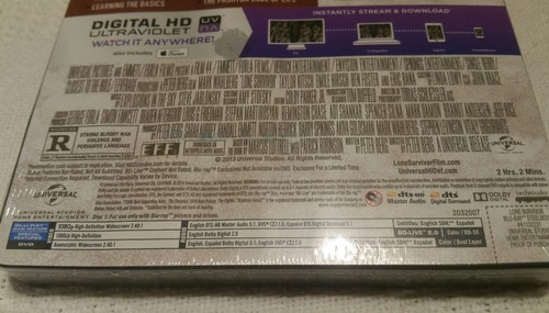 /// NEW ///LONE SURVIVOR /// BLUE-RAY STEELBOOK /// - Picture 7 of 7