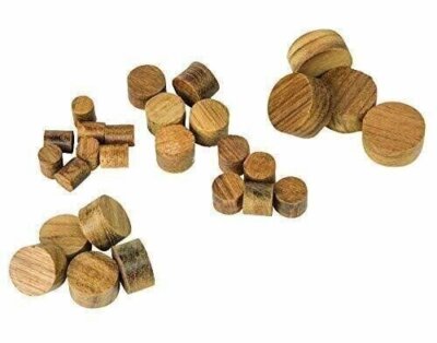 Whitecap 60152-20 Teak Stecker - 1/2 '', Pack 20