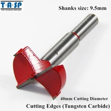40mm Forstner Drill Bit Hole Saw Woodworking Cutter Cutting Edges Round Shank