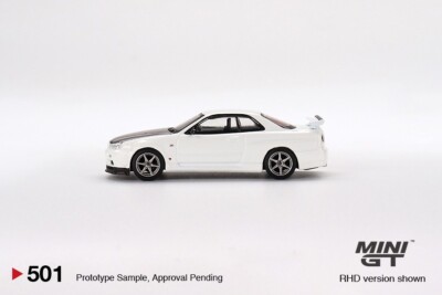 Mini GT 1:64 Nissan Skyline GT-R (R34) V-Spec II N1 White