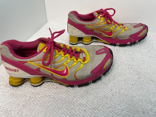 Nike Shox Turbo+ VI ID Womens 7.5 Running Shoes Pink Yellow Sneakers 326907-993 - Picture 7 of 11