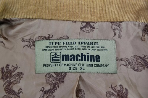 Machine Clothing Company Mens Brown Corduroy Jacket Size XL - Picture 3 of 4
