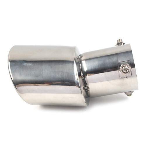 Car Stainless Steel Rear Exhaust Pipe Tail Muffler Tip Round Accessories Durable - Picture 8 of 11