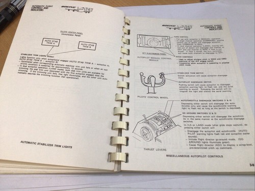 Manual de descripción del panel Boeing 747 1980 British Caledonian usado - Imagen 11 de 24