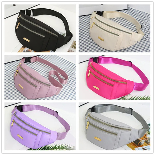 Riñoneras para mujeres hombres Bolso de cinturón Moda Cintura Paquetes Bandolera Ligera - Imagen 7 de 29