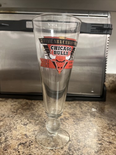 Bulls 5 Time NBA Champion Limited Edition Glass 734/3600