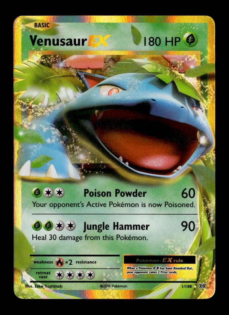 Venusaur EX Ultra Rare XY - Evolutions 1/108 - NM