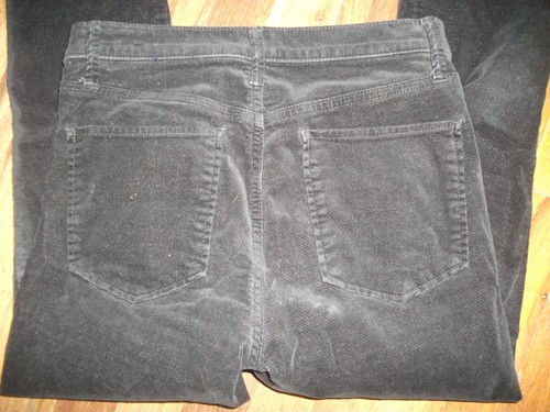 Gap True Skinny Velour Pants in Black - Sz 28 - Picture 2 of 6