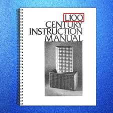 JBL L100 Century Speakers Instruction Manual - STEEL WIRE BOUND - TOUGH COVERS