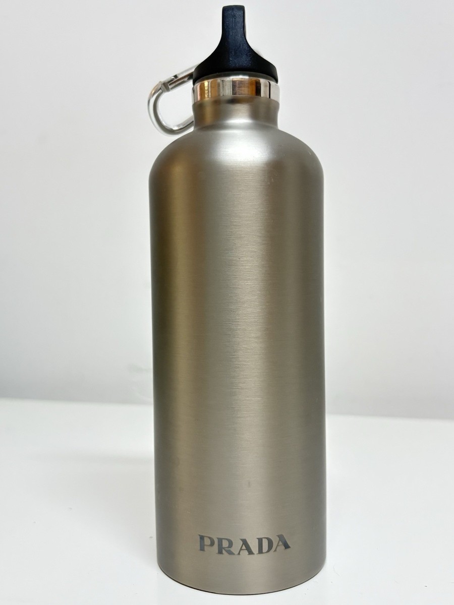 PRADA ステンレススチール 水筒 約500ml PRADA Stainless Steel Insulated Water Bottle 500 ml Logo Black