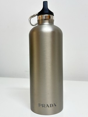 PRADA Stainless Steel Insulated Water Bottle 500 ml Logo Black
