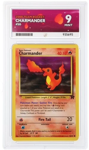 Pokémon Charmander Team Rocket 2000 WOTC 50/82 Ace mint 9