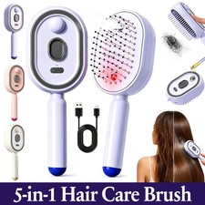 Electric Misting Air Cushion Hair Brush Steam Styling Tool Scalp Massage Comb AU