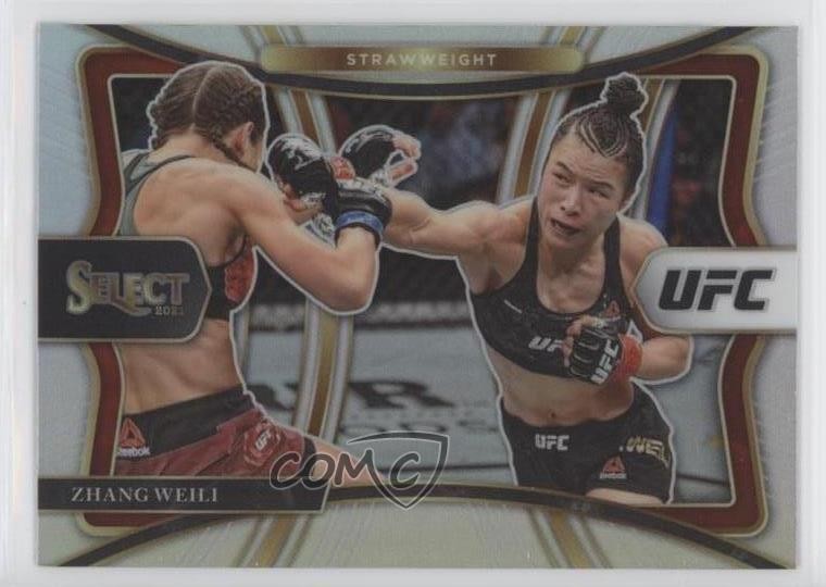 2021 Panini Select UFC Premier Level Silver Prizm Zhang Weili #130 03rx