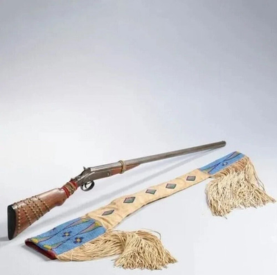 #ad #ad Indian Beaded Native American Rifle Scabbard Sioux Style Suede Leather Gun Cover $69.99