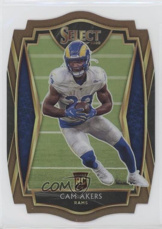 2020 Panini Select Premier Level Copper Prizm Die-Cut 176/355 Cam Akers #155 8d4